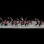 Competitive dance team performance